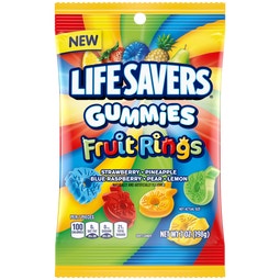 LIFE SAVERS Fruit Rings Gummies Bag, 7 oz image