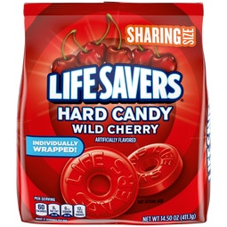 LIFE SAVERS Wild Cherry Hard Candy Sharing Size Bag, 14.5 oz image