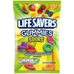 LIFE SAVERS Sours Gummies Candy Bag, 7 oz image