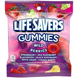 LIFE SAVERS Wild Berries Gummies Candy Bag, 3.22 oz image