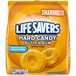 LIFE SAVERS Butter Rum Hard Candy Sharing Size Bag, 14.5 oz image