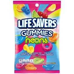 LIFE SAVERS Neons Gummies Candy Bag, 7 oz image
