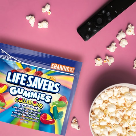 LIFE SAVERS Gummies Collisions Candy Sharing Size Bag, 14.5 oz