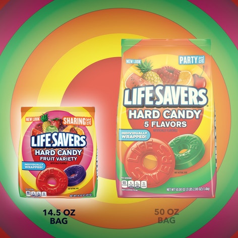 LIFE SAVERS Fruit Variety Hard Candy Sharing Size Bag, 14.5 oz