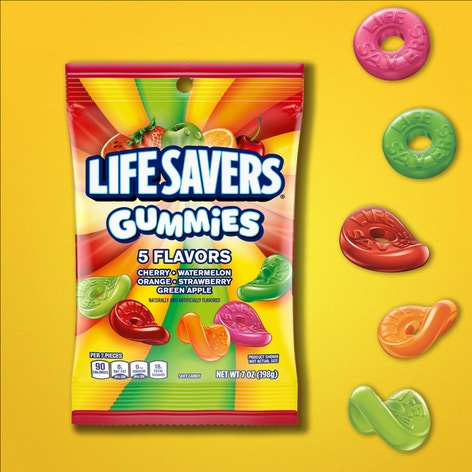 LIFE SAVERS 5 Flavors Gummies Bag, 7 oz | Life Savers
