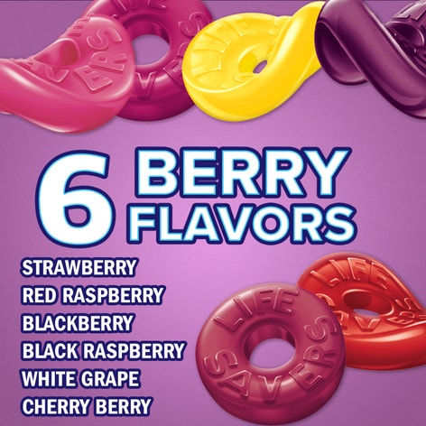 LIFE SAVERS Wild Berries Gummies Candy Bag, 3.22 oz