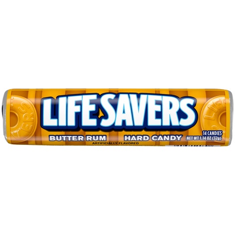 LIFE SAVERS Butter Rum Hard Candy, 1.14 Ounce (Pack of 20)