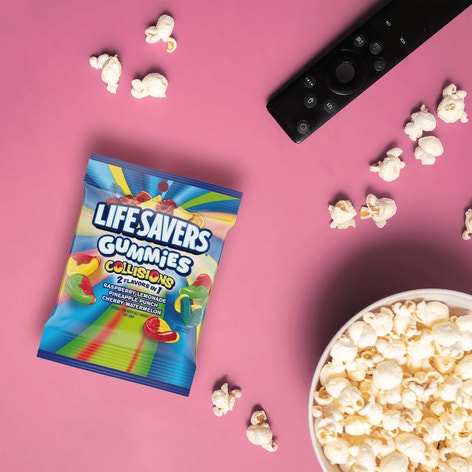 LIFE SAVERS Gummies Collisions Candy Small Peg Bag, 4.6 oz