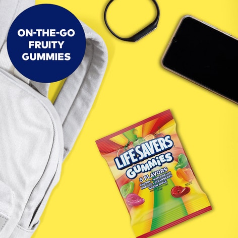 LIFE SAVERS Gummies 5 Flavors Candy Small Peg Bag, 4.6 oz