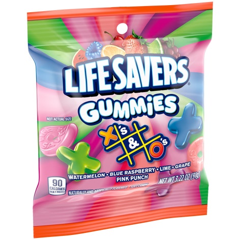 LIFE SAVERS X's & O's Gummy Candy Pack, 3.22 oz