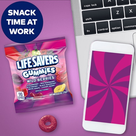 LIFE SAVERS Wild Berries Gummies Candy Bag, 3.22 oz