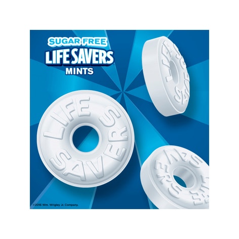 LIFE SAVERS Pep-O-Mint Sugar Free Mints Bag, 2.75 oz