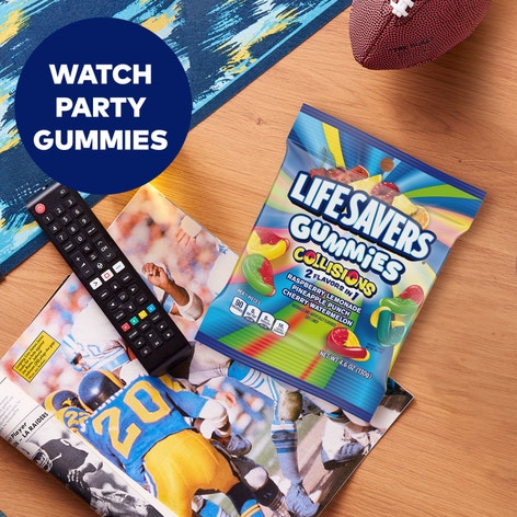 LIFE SAVERS Gummies Collisions Candy Small Peg Bag, 4.6 oz