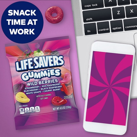 LIFE SAVERS Gummies Wild Berries Candy Small Peg Bag, 4.6 oz