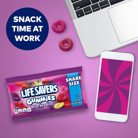 LIFE SAVERS Wild Berries Gummies Share Size Bag, 4.2 oz