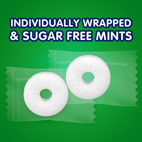 LIFE SAVERS Wint-O-Green Sugar Free Mints Bag, 2.75 oz