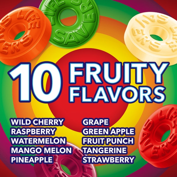 LIFE SAVERS Fruit Variety Hard Candy Sharing Size Bag, 14.5 oz