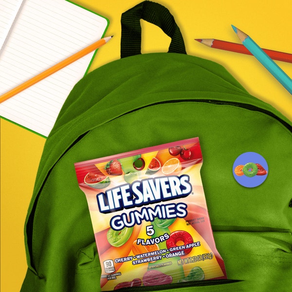 LIFE SAVERS Five Flavor Fruity Gummy Candy Pack, 3.22 oz