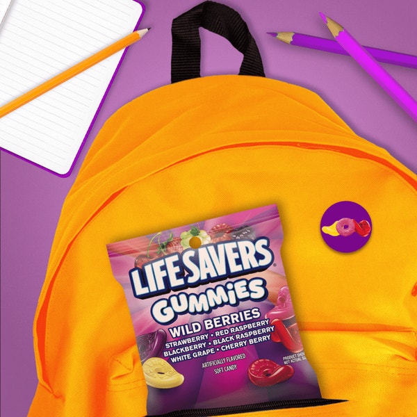 LIFE SAVERS Gummies Wild Berries Candy Small Peg Bag, 4.6 oz