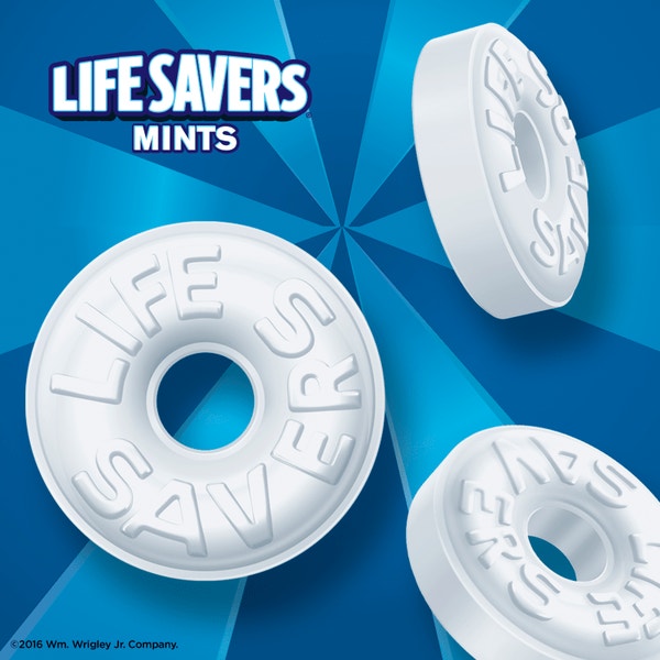 LIFE SAVERS Pep-O-Mint Mints Bag, 6.25 oz