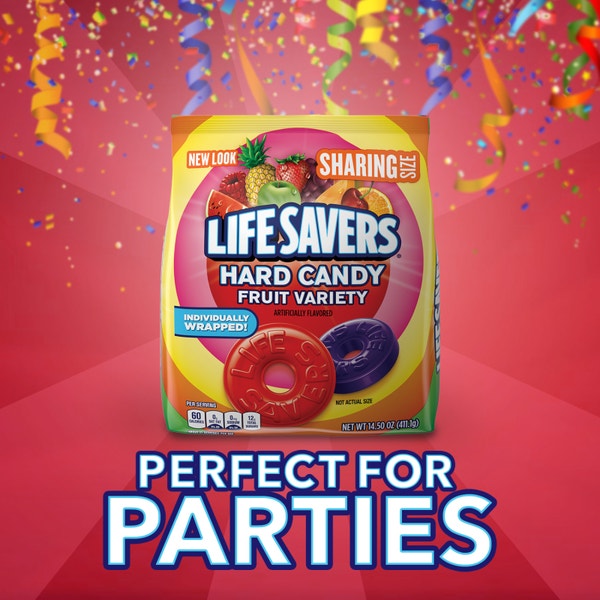 LIFE SAVERS Fruit Variety Hard Candy Sharing Size Bag, 14.5 oz