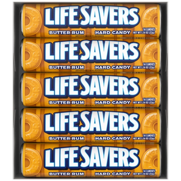 LIFE SAVERS Butter Rum Hard Candy, 1.14 Ounce (Pack of 20)