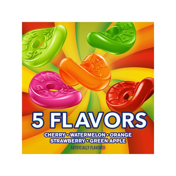 LIFE SAVERS 5 Flavors Gummies Bag, 7 oz