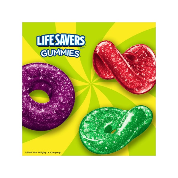 LIFE SAVERS Sours Gummies Candy Bag, 7 oz