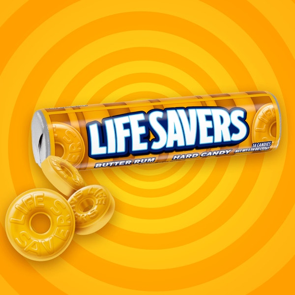 LIFE SAVERS Butter Rum Hard Candy, 1.14 Ounce (Pack of 20)