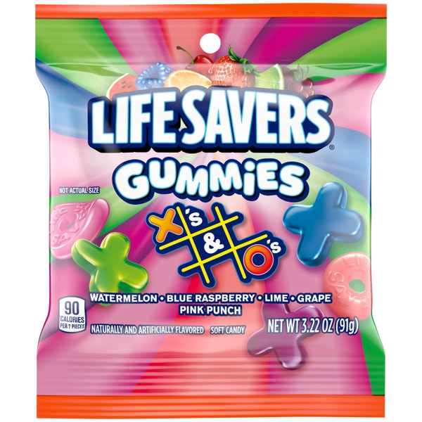 LIFE SAVERS X's & O's Gummy Candy Pack, 3.22 oz