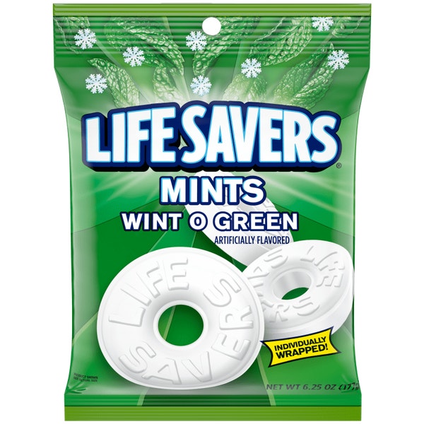 LIFE SAVERS Wint-O-Green Mints Bag, 6.25 oz