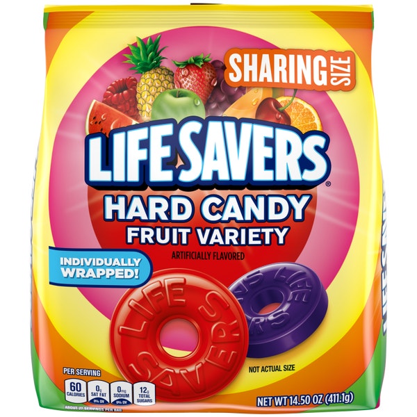 LIFE SAVERS Fruit Variety Hard Candy Sharing Size Bag, 14.5 oz