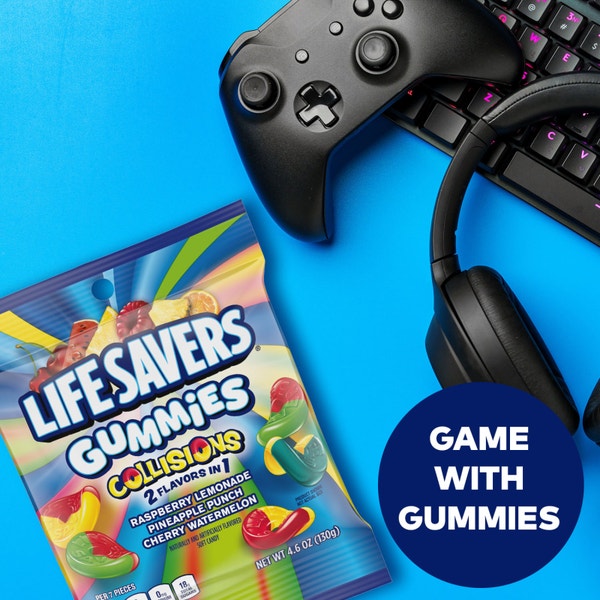 LIFE SAVERS Gummies Collisions Candy Small Peg Bag, 4.6 oz