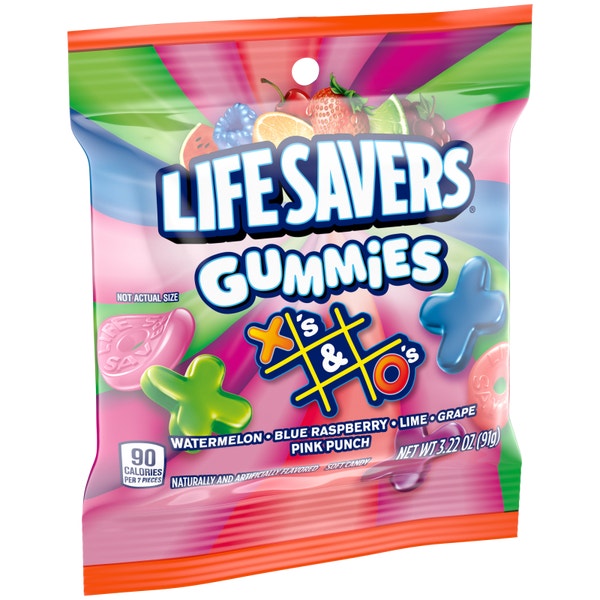 LIFE SAVERS X's & O's Gummy Candy Pack, 3.22 oz