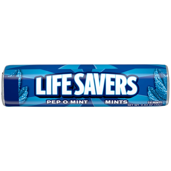 LIFE SAVERS Pep-O-Mint Mints Single Roll, 0.84 oz