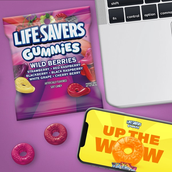 LIFE SAVERS Gummies Wild Berries Candy Small Peg Bag, 4.6 oz