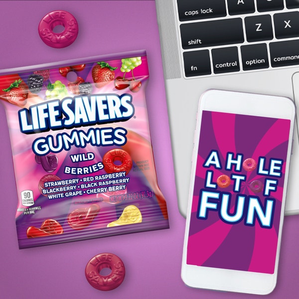 LIFE SAVERS Wild Berries Gummies Candy Bag, 3.22 oz