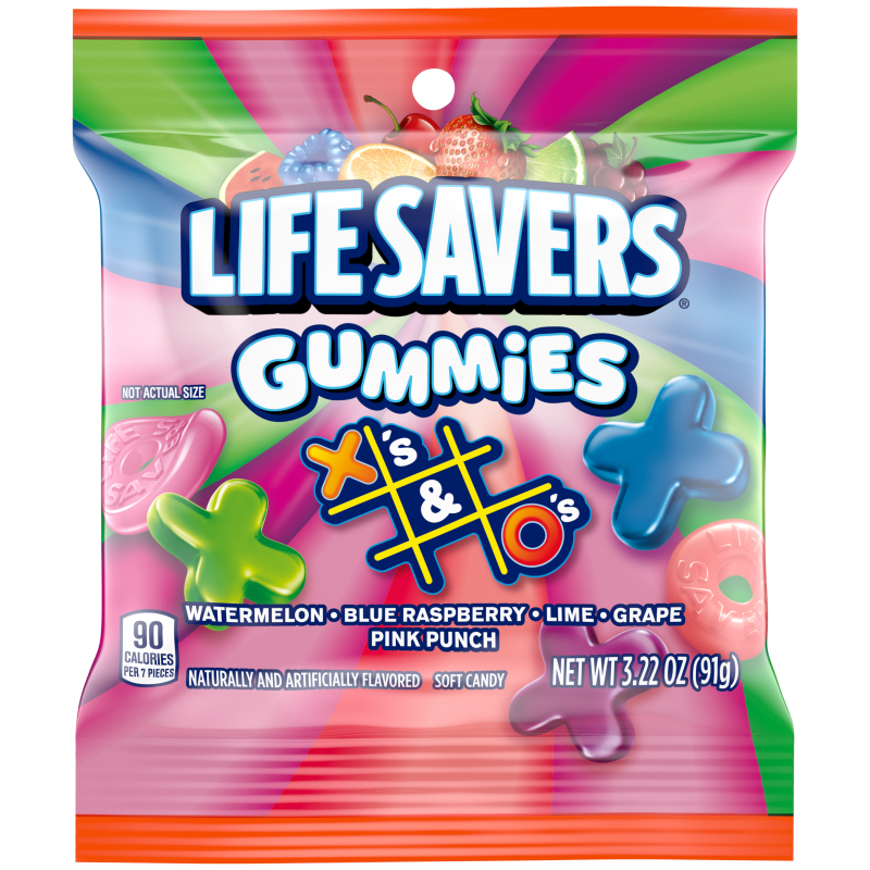 LIFE SAVERS X's & O's Gummy Candy Pack, 3.22 oz | Life Savers