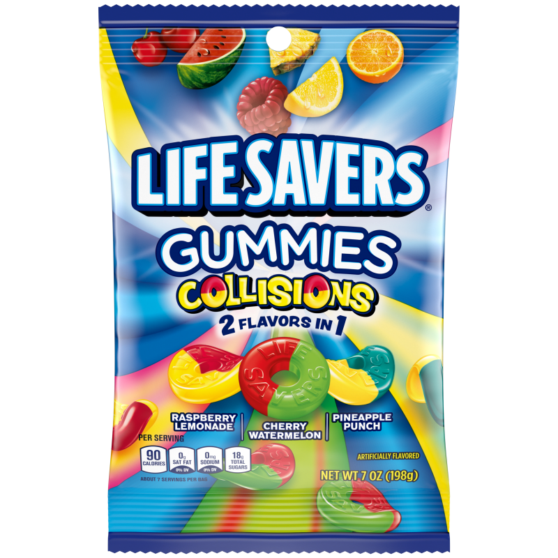LIFE SAVERS Collisions Gummies Bag, 7 oz Life Savers