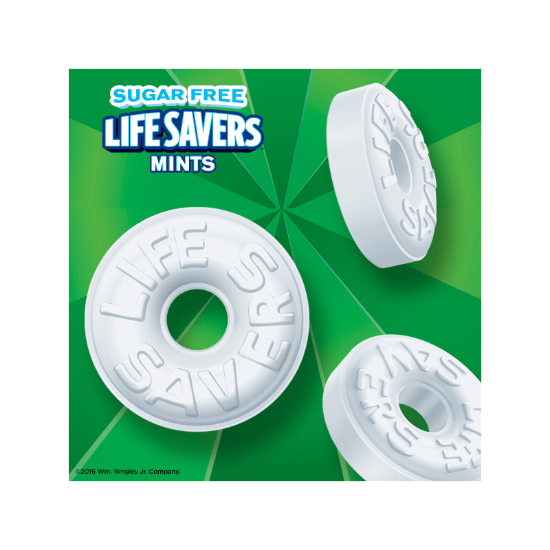 LIFE SAVERS WintOGreen Sugar Free Mints Bag, 2.75 oz Life Savers