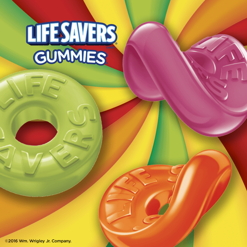 LIFE SAVERS 5 Flavors Gummies Candy Bag, 3.6 oz Life Savers