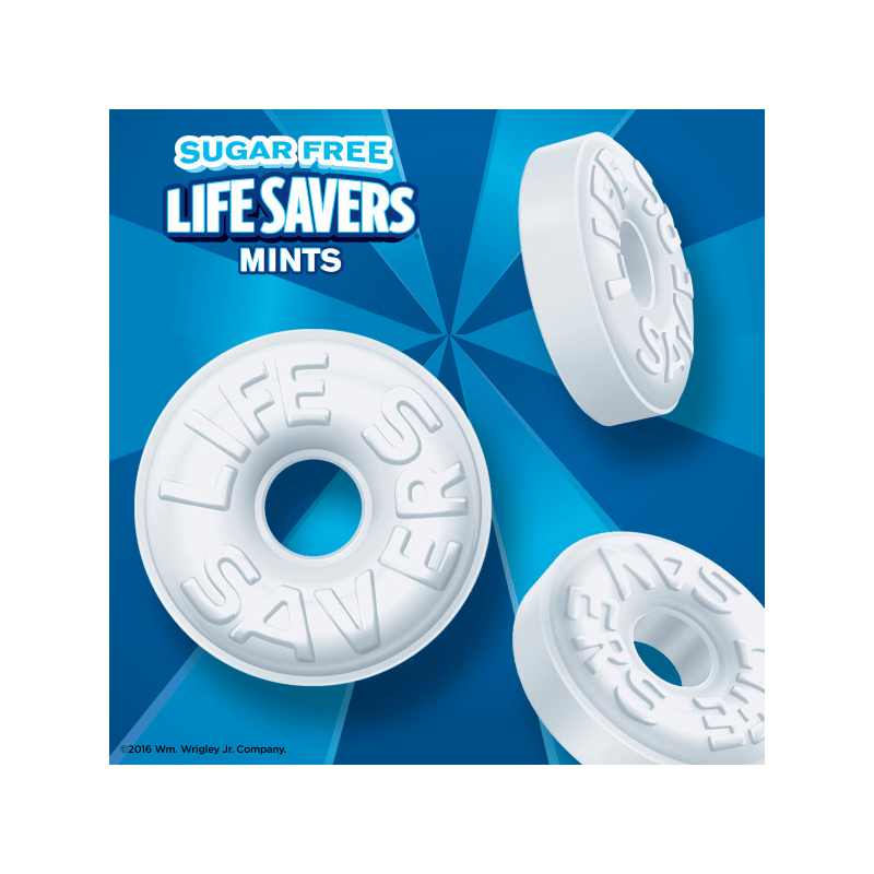 LIFE SAVERS PepOMint Sugar Free Mints Bag, 2.75 oz Life Savers
