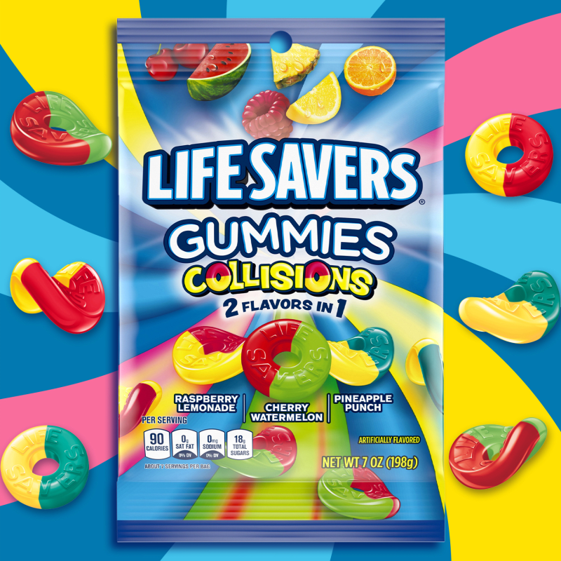 LIFE SAVERS Collisions Gummies Bag, 7 oz Life Savers